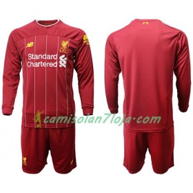 Camisola Liverpool Criança 1º Equipamento 2019-2020 Manga Comprida